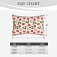 thumbnail image 4 of Balery Strawberries And Leaf Bedding Queen Pillow Cases - Envelope Closure - Soft Brushed Microfiber Fabric - Shrinkage and Fade Resistant Pillow Cases-14"x20", 4 of 6
