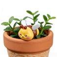 thumbnail image 4 of Garden Statue, Miniature Bee Figurine for Plant Pots, Weatherproof Resin Ornament for Outdoor Indoor Decor, 4 of 7