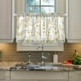 thumbnail image 5 of Floral Kitchen Curtains 2 Panels UV Protected Tier Curtains, Half Window Curtains Kitchen Tiers for Guest Room Bathroom Sink Laundry Room Basement,36 x 27 Inch, 5 of 7