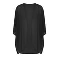 thumbnail image 4 of Perfectbot Women's Sheer Chiffon Open Front Cardigans Lightweight Elbow-Length Sleeve Kimono Summer Cover Ups, 4 of 8