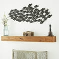 thumbnail image 3 of DecMode Dark Brown Metal Swimming Fish Wall Decor, 3 of 15