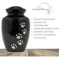 thumbnail image 5 of Eternal Harmony Cremation Urn for Animal Ashes | Funeral Urn Carefully Handcrafted with Elegant Finishes to Honor and Remember Your Pet | Dogs and Cats Urn with Beautiful Velvet Bag (Black, Large), 5 of 7