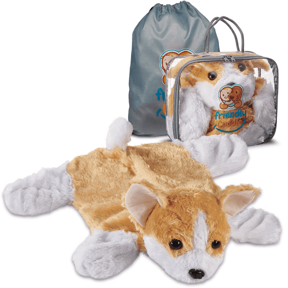 Friendly Cuddle Weighted Lap Pad 5 lbs Sensory Microwaveable Weighted Stuffed Animal Cuddle Pillow Blanket for Kids