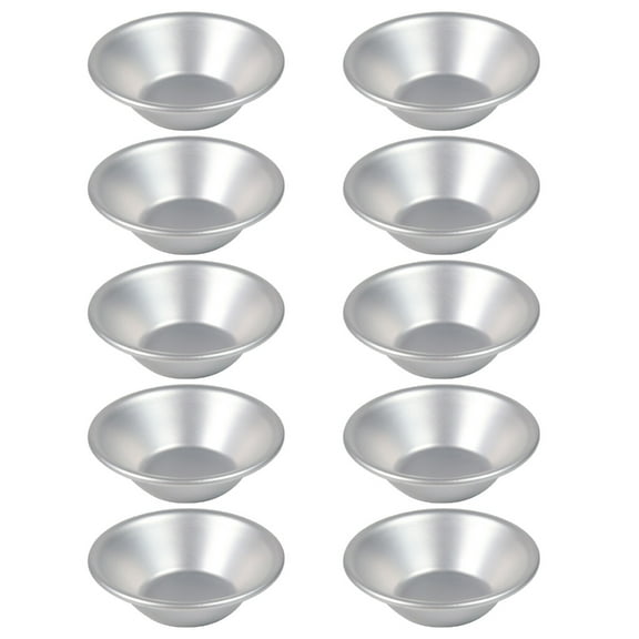Set of 10 Mini Baking Pans Non Stick Molds Baking Supplies Eggs Tart Molds Reliable Kitchenware Great for Pastries