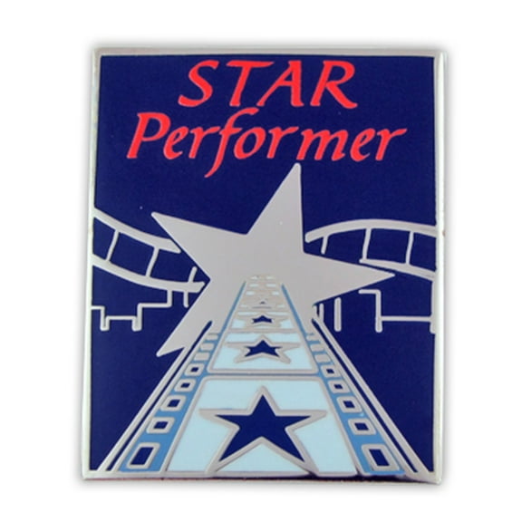 PinMart's Star Performer Recognition Motivational Corporate Lapel Pin