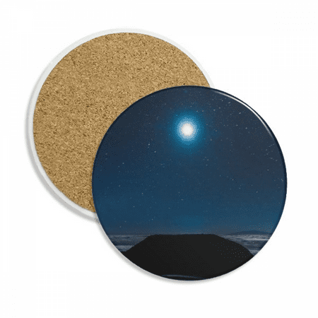 

Moon Night Sky Coaster Cup Mug Tabletop Protection Absorbent Stone