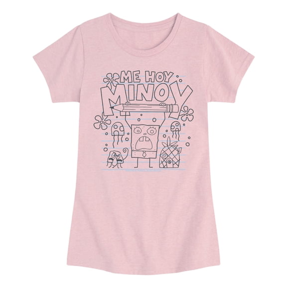 SpongeBob SquarePants - Me Hoy Minoy - Youth Girls Fitted Short Sleeve T-Shirt