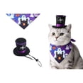 thumbnail image 2 of Kiddiway Halloween Hat and Bandana Costume – Accessory Set for Dogs and Cats, Perfect for Halloween Decor, Celebrations, and Trick-or-Treat Photos,A, 2 of 8
