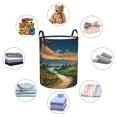 thumbnail image 4 of Fotbe Sunflowers At Sunset Pattern Laundry Basket with Handles, Waterproof Large Laundry Hamper, Wash Bag for Corner Dorm, Rolling Laundry Basket with Handles-, 4 of 6