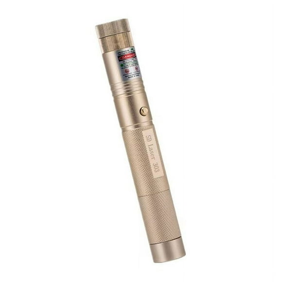 nipocaio Green Light Gypsophila Laser Flashlight, Laser Pointer Directing Laser Flashlight for Camping, Fishing, Emergencies, Gifts (Golden)