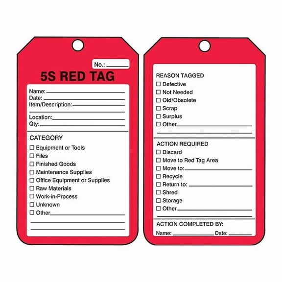 ACCUFORM MMT105CTP Safety Tag,Cardstock,Black/Red,PK25