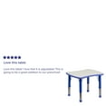 thumbnail image 5 of Emma + Oliver 21.875x26.625 Blue Plastic Height Adjustable Activity Table, 5 of 12