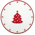 thumbnail image 2 of Melange 608410095588 36-Piece 100% Dinnerware Set Christmas Collection-Red Xmas Shatter-Proof and Chip-Resistant Melamine Dinner Plate, Salad Plate & Soup Bowl (12 Each), 10.5", White, 2 of 6