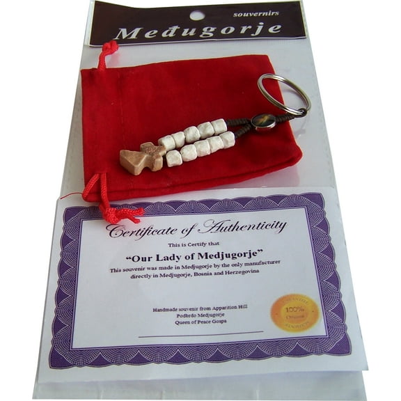 MEDJUGORJE - Rosary chaplet made from Apparation hill stones.