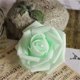 thumbnail image 5 of Bewildely Paquete de 50 flores artificiales de espuma PE, rosas de simulación realistas, ramo de flores artificiales, decoraciones, compromiso de boda Kits de decoración para fiestas Verde claro Bewildely JJ18310-08, 5 of 6
