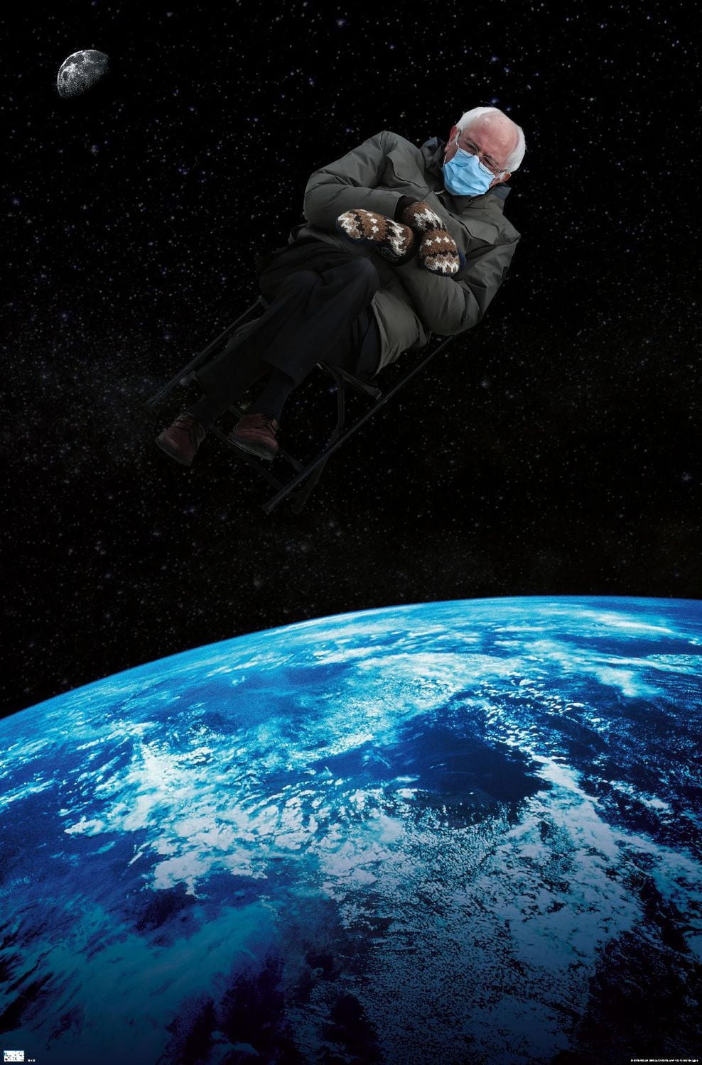 Earth To Bernie Wall Poster, 22.375" x 34"