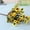 Yellow, variant on SPRING PARK 24 Heads 1 Piece Artificial Mini Flowers Bouquets Silk Arrangements Bridal Home DIY Garden Office Dining Table Wedding Decor