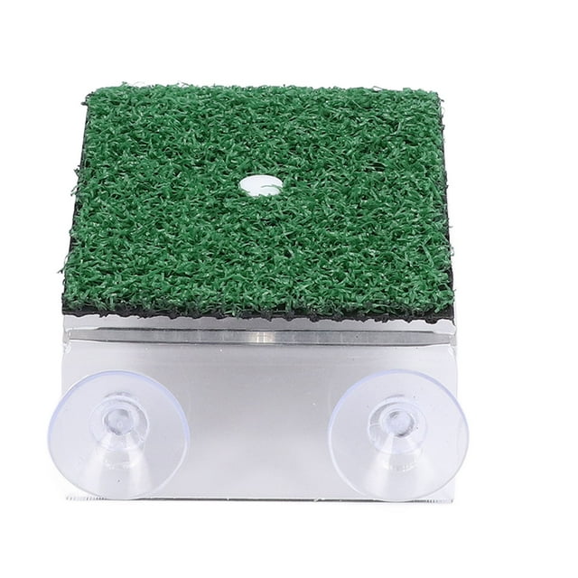 Basking Platform, Acrylic Simulation Green Grass Tortoise Resting Terrace Ramp Ladder Tortoise Climbing Ladder For Aquarium Fish