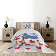 thumbnail image 3 of Ambesonne Colorful Quilted Coverlet 2 Pcs, Alice with Cup, Twin Size, Multicolor, 3 of 5