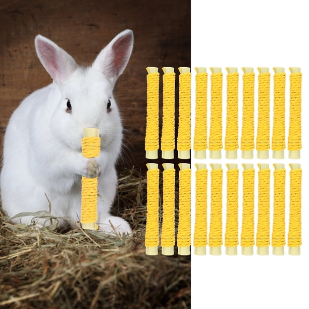Hámster Conejo Masticar Juguetes 20 Piezas Mascota Dulce bambú Palos Conejo Juguetes Conejito Masticar Juguetes para Rata Conejillo de Indias Chinchilla Jerbos Ardilla ANGGREK Otros