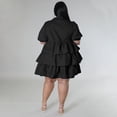 thumbnail image 4 of AURA Women Plus Size Shirt Dress Button Casual Summer Midi Dress Loose Fit Office Vacation Dress, 4 of 5