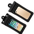 thumbnail image 4 of Ruiboury PVC Phone Waterproof Bag 3-layer Sealed Universal Solid Color Replacement Outdoor Seaside Pouch Pocket Accessories Black 1Set, 4 of 6