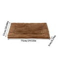 thumbnail image 2 of Cat Bed Dog Crate Pad Ultra Soft Comfy Flat Pet Bed Sleeping Cushion Washable Crate Mat for Dogs and Indoor Cats Anti-Slip Tiny Dog Kennel Pad Cat Carrier Mat(20.1"*29.5",White), 2 of 5