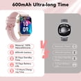 thumbnail image 6 of Tikland Smart Watches for Men Women, Smartwatch Fits for iPhone Android 1.83" HD Fitness Tracker with Call Function, 600 mAh 30 Day Battery Life, 110+ Sport Modes, Fitness Watch, IP68 Waterproof Pink, 6 of 8