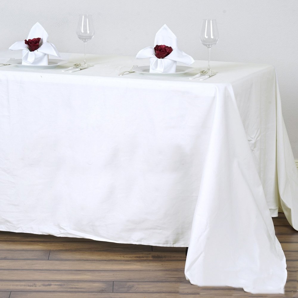 Efavormart 90x132" Rectangle Table Linens Commercial grade 100 Cotton