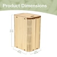 thumbnail image 3 of BambooMN Tea Bag Organizer With Lid - Tea Bag Tea Leaves Holder for Kitchen Organizers and Storage - Multi-Functional Kitchen Organizer, Home Organizer, 3 Pieces, 3 of 5