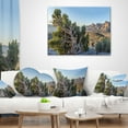 thumbnail image 3 of Designart Large Rock Canyon Panorama - Landscape Printed Throw Pillow - 16x16, 3 of 4
