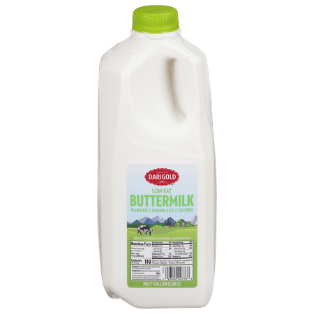 Darigold 1% Low Fat Buttermilk, Half Gallon Jug, 64 fl oz