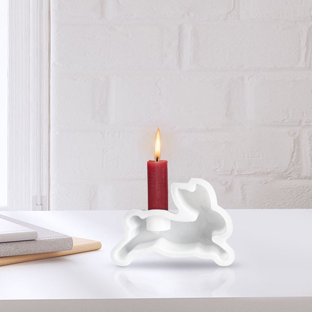 Molde para Portavelas de Pascua | Molde de silicona para velas perfumadas de aromaterapia | Diseño de gotero de yeso duradero | Suministros de manualidades DIY para velas caseras | Reutilizable |