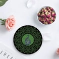 thumbnail image 4 of FMSHPON Peacock Set of 6 Round Coaster for Drinks, Absorbent Ceramic Stone Coasters Cup Mat with Cork Base for Home Kitchen Room Coffee Table Bar Decor, 4 of 5