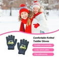 thumbnail image 2 of mmirethe 1 Pair Toddler Gloves Simple Clothes Accessory Finger Warmer Hand Warming Cover Car Pattern Knitted Kid Glove for Outdoor Type 1 Type 3, 2 of 6