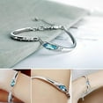thumbnail image 3 of opvise Bracelet Elegant Skin-friendly Rhinestone Bracelet Bangle for Dating, 3 of 7