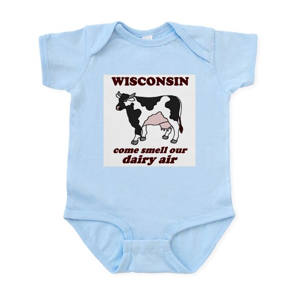 CafePress - Wisconsin Smell Dairy Air Infant Bodysuit - Baby Light Bodysuit, Size Newborn - 24 Months