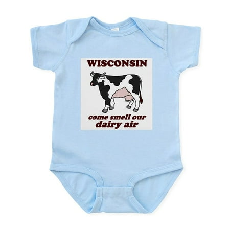 

CafePress - Wisconsin Smell Dairy Air Infant Bodysuit - Baby Light Bodysuit Size Newborn - 24 Months