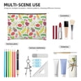 thumbnail image 3 of Rocae Cartoon Vegetables for Cosmetic Bags for Women Paper Reusable Cosmetic Bag Travel Toiletry Organizer Capacity Multipurpose Zipper Pouch, 3 of 8