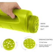 Minzimin 1Pcs Hand Held Spreader, Adjustable Hole Handheld Fertilizer Spreader Shaker for Seed, Salt, Ice , and Fertilizer