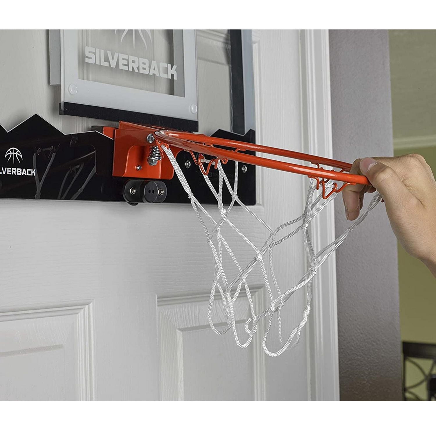 Silverback 18" LED Over The Door Mini Basketball Hoop Set