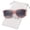 Transparent Pink Frame(matte)/ Gray Gradient Lens, variant on Polarized Classic Retro Sunglasses for Men and Women, Trendy UV400 Protection Shades