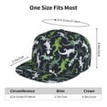 thumbnail image 2 of Adjustable Baseball Cap, Cute Lizard Gecko Green Flat Bill Trucker Flat Brim Hats Dad Hat for Men Women - Snapback Hat Adjustable Size, 2 of 7