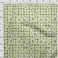 thumbnail image 3 of oneOone Viscose Jersey Olive Green Fabric Sunflower Floral Craft Projects Decor Fabric Printed By The Yard 60 Inch Wide, 3 of 5