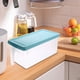 thumbnail image 4 of Utensilios de cocina Refrigerador grande de plástico transparente con cubierta para clasificar frutas y verduras Caja de almacenamiento de alimentos Organizador de cajones rectangular para refrigerado, 4 of 7