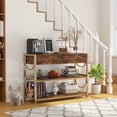 thumbnail image 6 of Rustic Console Table for Entryway, Sofa Table with Shelves and Drawer, Long Behind Couch Table, 6 of 6