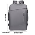 thumbnail image 3 of MMJ Travel Backpack with Dry Wet Separation Large Capacity Laptop Backpack Carry On Luggage for Men Women 16.9x11x6.3in, 3 of 8