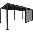 thumbnail image 6 of Mirador 111S Outdoor Pergola Aluminum Pull Down Privacy Screen 10' Side, Dark Grey(Not Pergola), 6 of 7