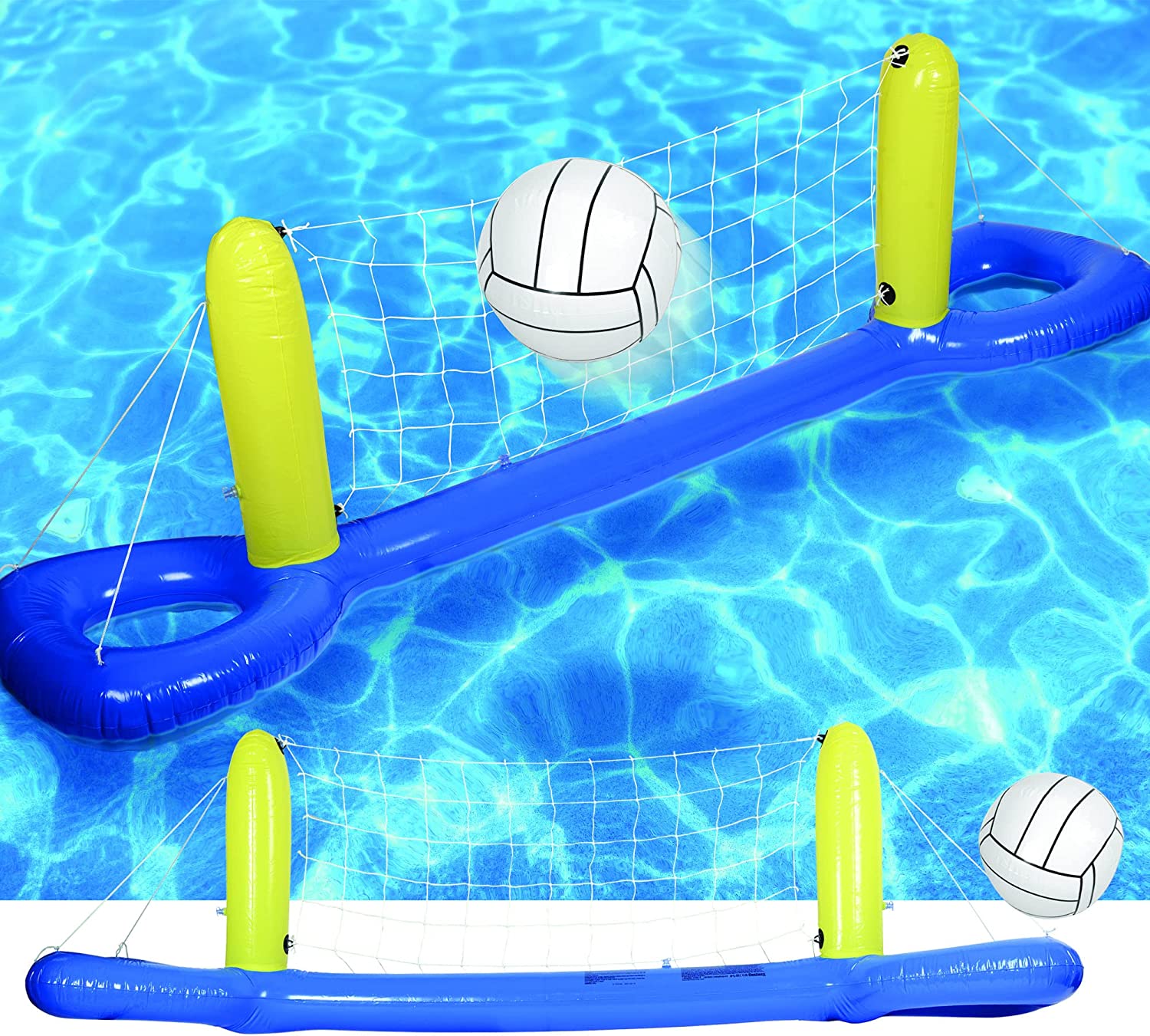 Inflatable Pool Volleyball Game Easy to Assemble Durable Floating Pool Toy