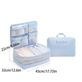 thumbnail image 3 of Compact Packing Cubes for Travel, 5-In-1 Space Saving Luggage Organizer Storage Bags, Light Textiles Packing Set for Suitcase Backpack, 3 of 5